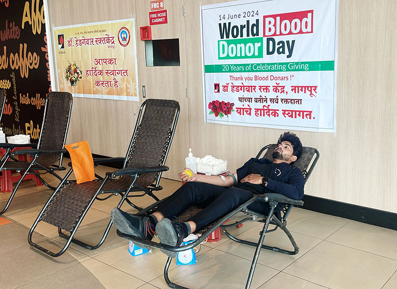 VR Nagpur Hosts : World Blood Donor Day - 13th June 2024